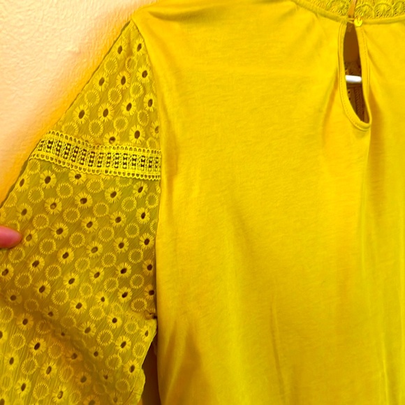 M Anthropology Women Lace Tops Long Sleeve Cotton Blouse - Picture 9 of 13